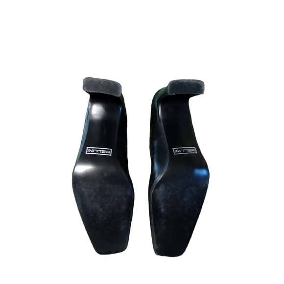 ♥️ 💙 Women's Vintage Bellini Black Leather Margie Size 8M - Picture 5 of 7